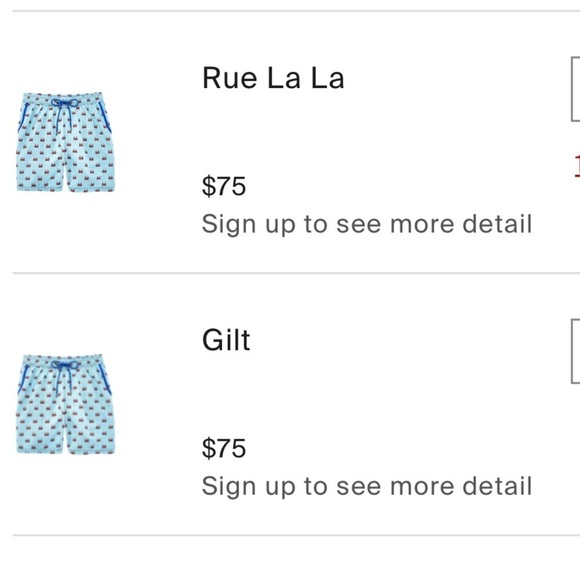 Mens Mr. Swim Crab Print Swim Shorts Turquoise Red Drawstring Pockets XL - Picture 5 of 11